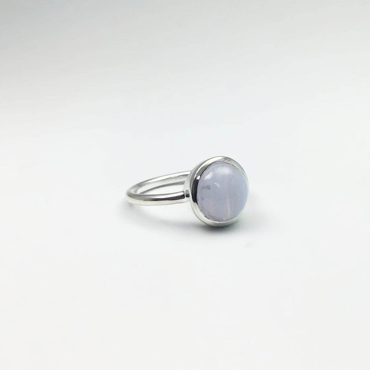 Blue Lace Agate Ring-Rocks and Gems Canada