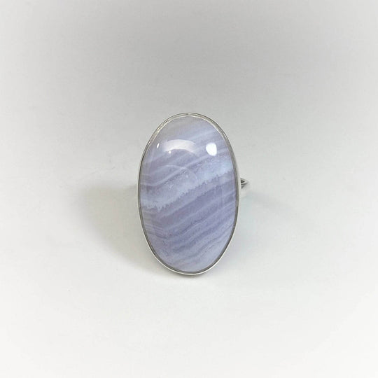 Blue Lace Agate Ring-Rocks and Gems Canada