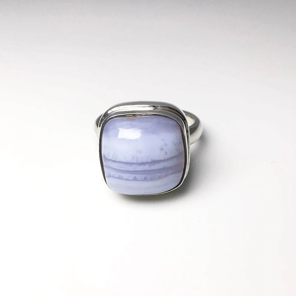 Blue Lace Agate Ring-Rocks and Gems Canada