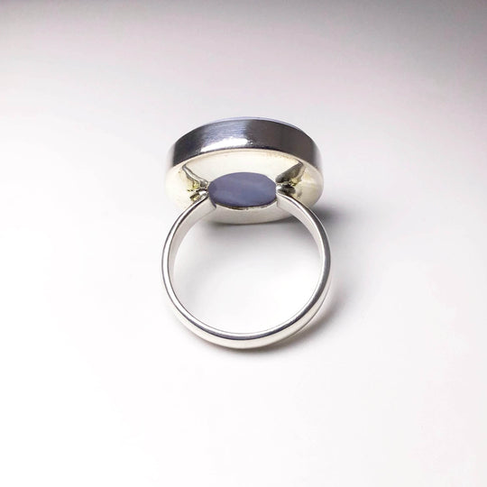 Blue Lace Agate Ring-Rocks and Gems Canada