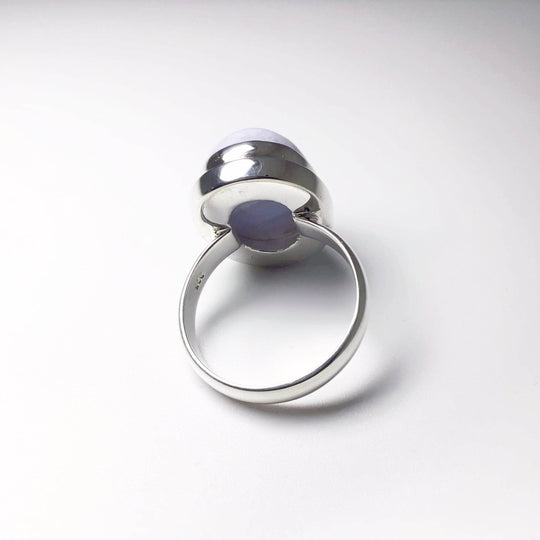 Blue Lace Agate Ring-Rocks and Gems Canada