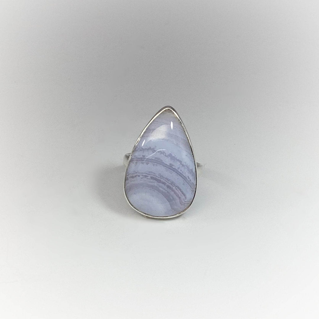 Blue Lace Agate Ring-Rocks and Gems Canada