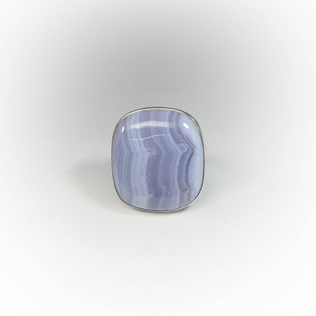 Blue Lace Agate Ring-Rocks and Gems Canada