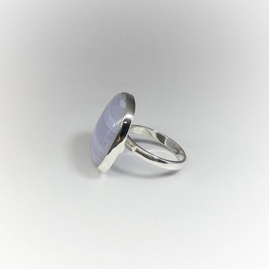Blue Lace Agate Ring-Rocks and Gems Canada