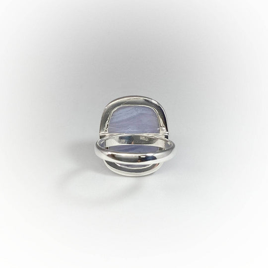 Blue Lace Agate Ring-Rocks and Gems Canada