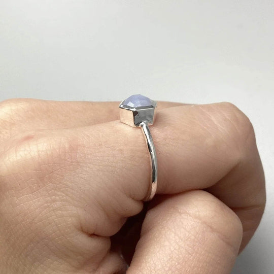 Blue Lace Agate Ring-Rocks and Gems Canada