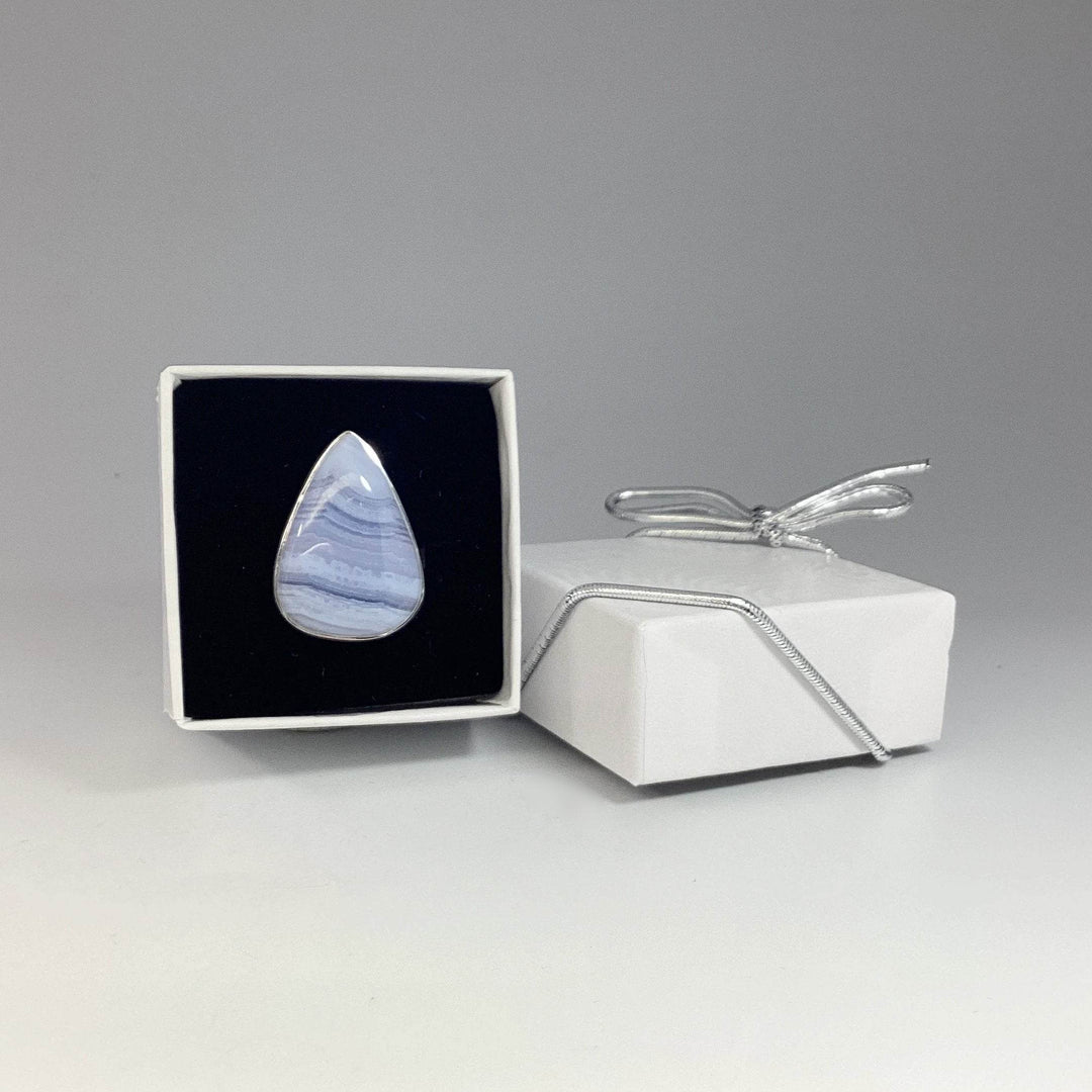 Blue Lace Agate Ring-Rocks and Gems Canada
