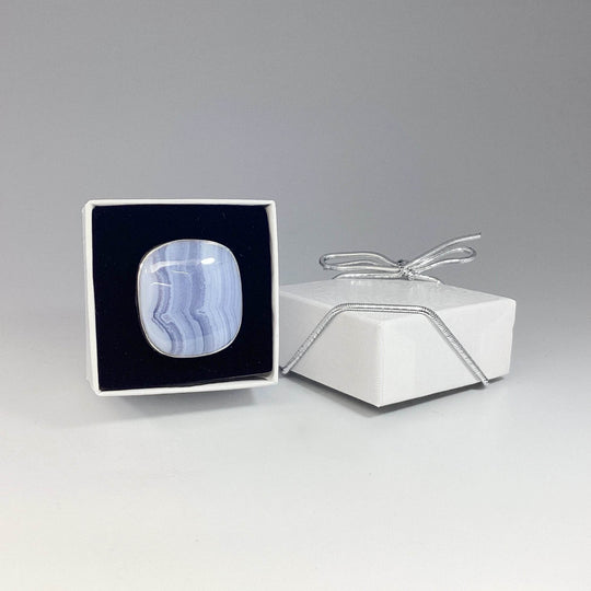 Blue Lace Agate Ring-Rocks and Gems Canada