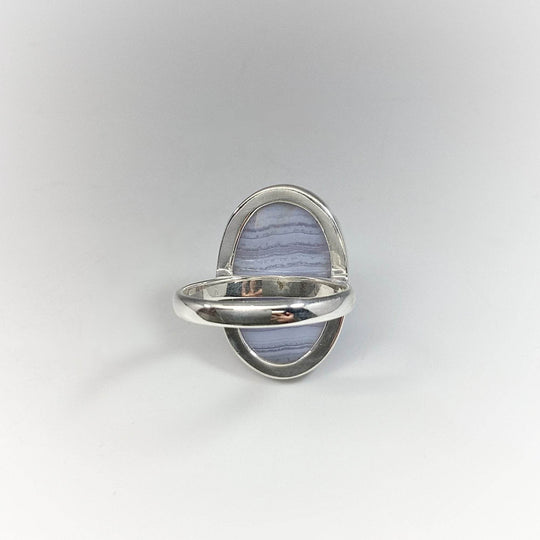 Blue Lace Agate Ring-Rocks and Gems Canada