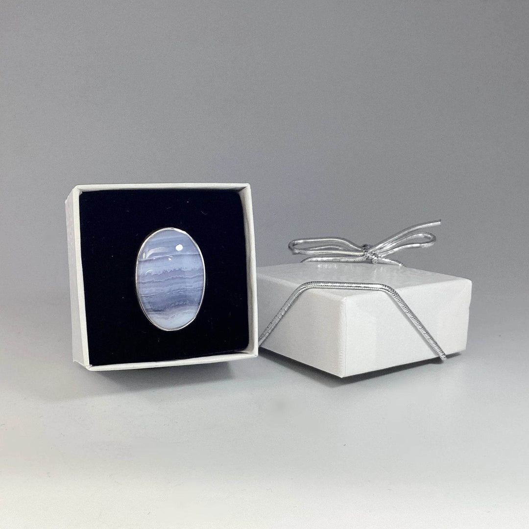 Blue Lace Agate Ring-Rocks and Gems Canada