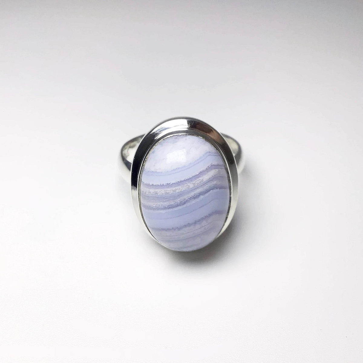 Blue Lace Agate Ring-Rocks and Gems Canada