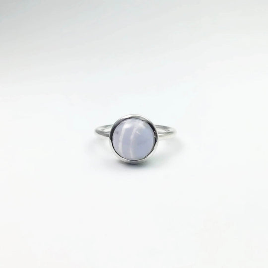 Blue Lace Agate Ring-Rocks and Gems Canada