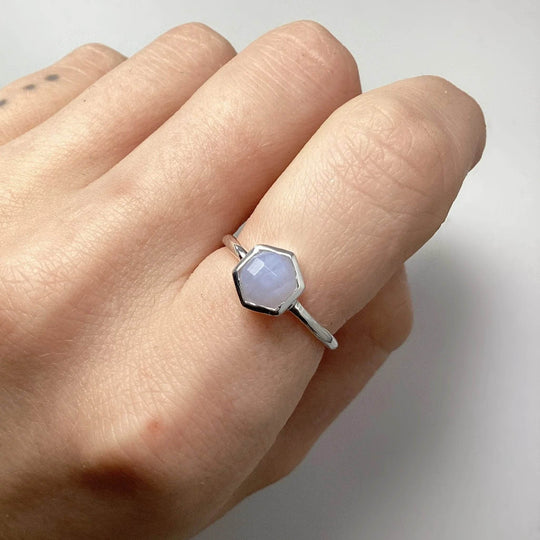Blue Lace Agate Ring-Rocks and Gems Canada