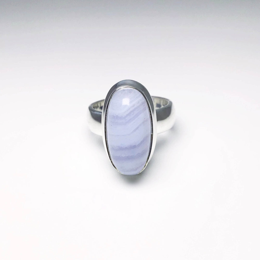 Blue Lace Agate Ring-Rocks and Gems Canada