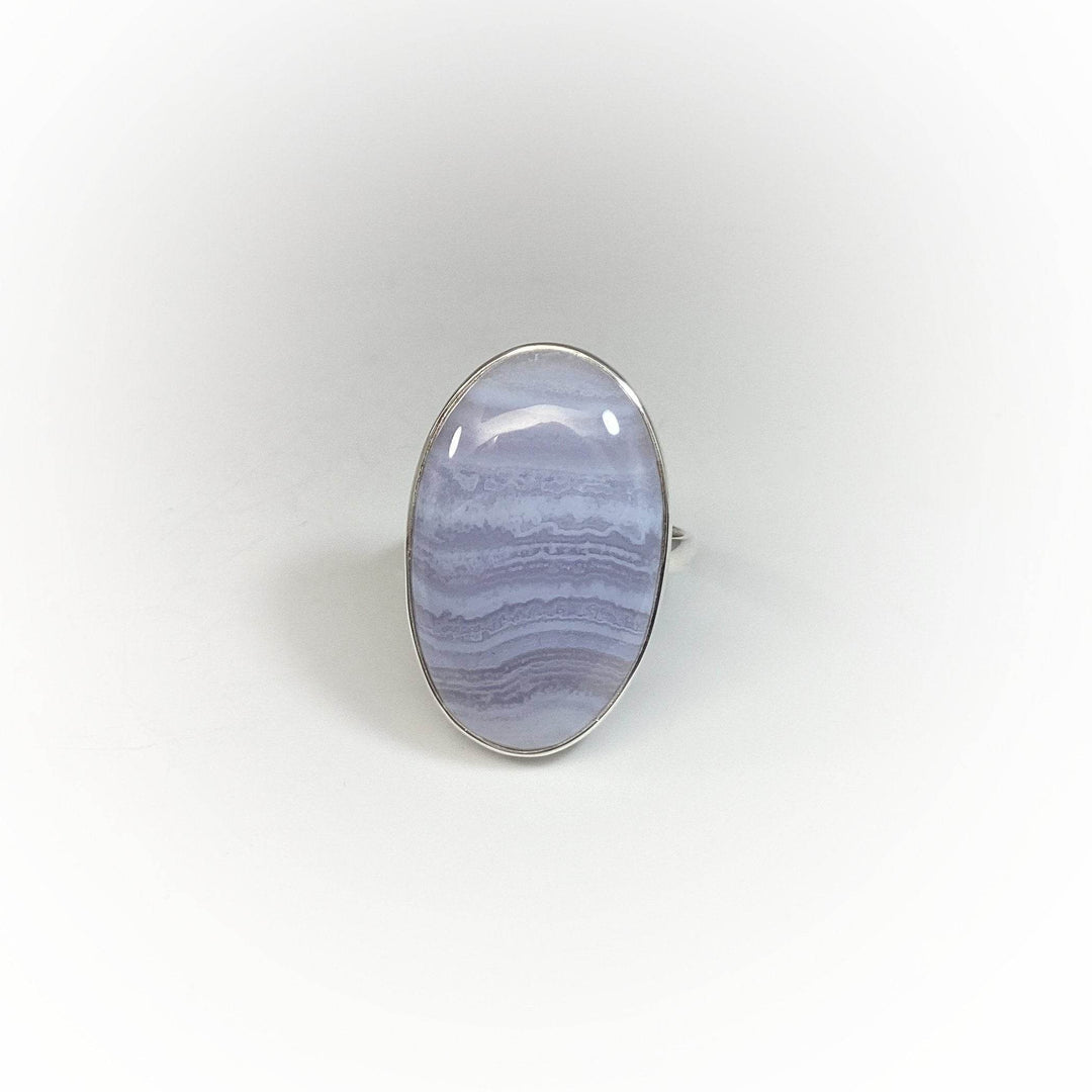 Blue Lace Agate Ring-Rocks and Gems Canada