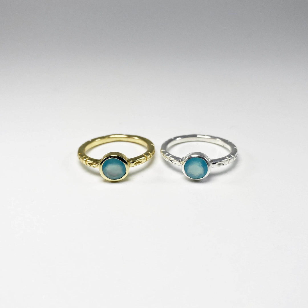 Blue Onyx Ring-Rocks and Gems Canada