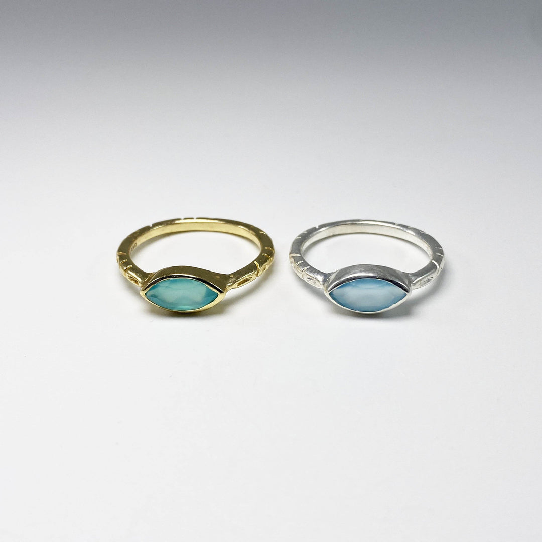 Blue Onyx Ring-Rocks and Gems Canada
