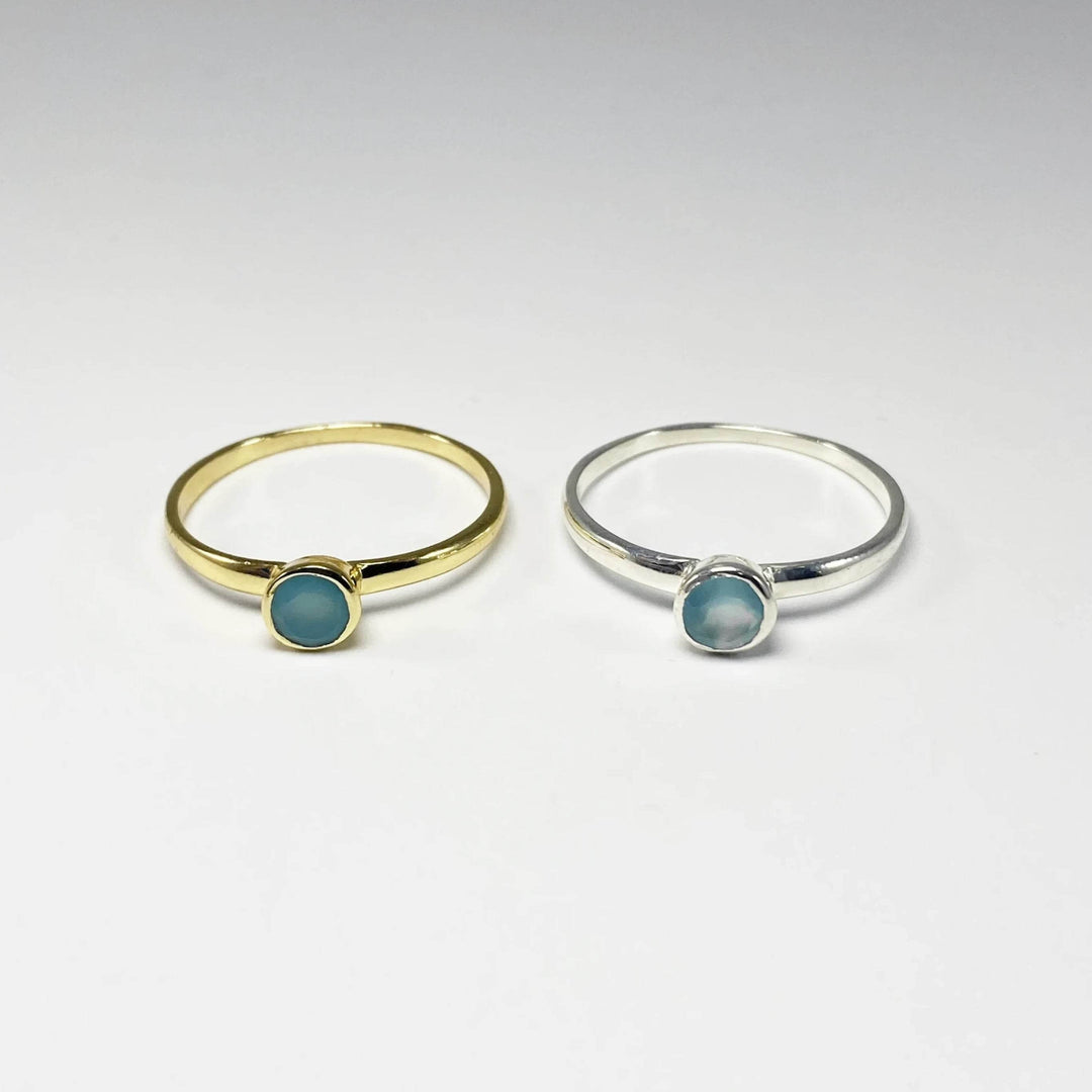 Blue Onyx Ring-Rocks and Gems Canada