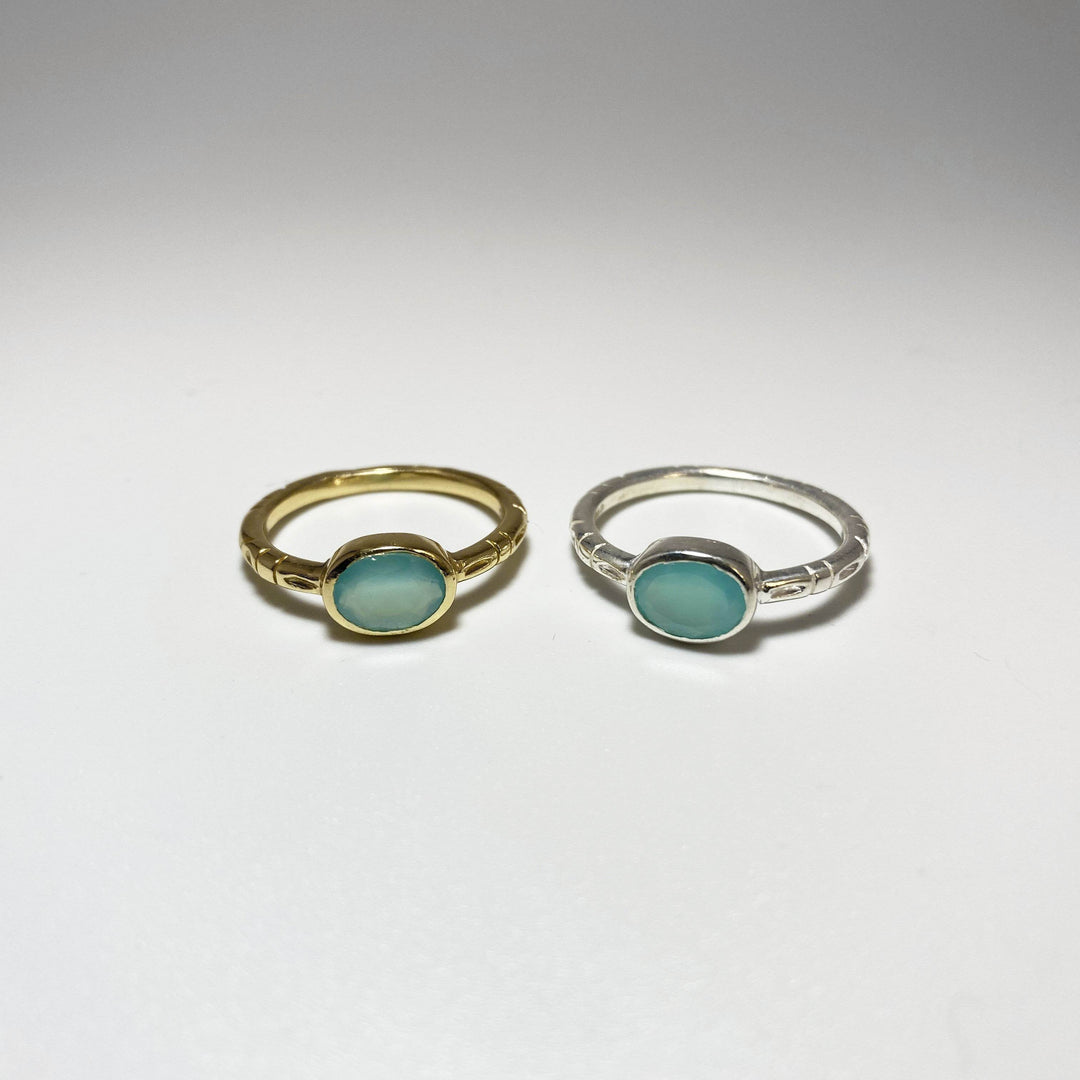 Blue Onyx Ring-Rocks and Gems Canada
