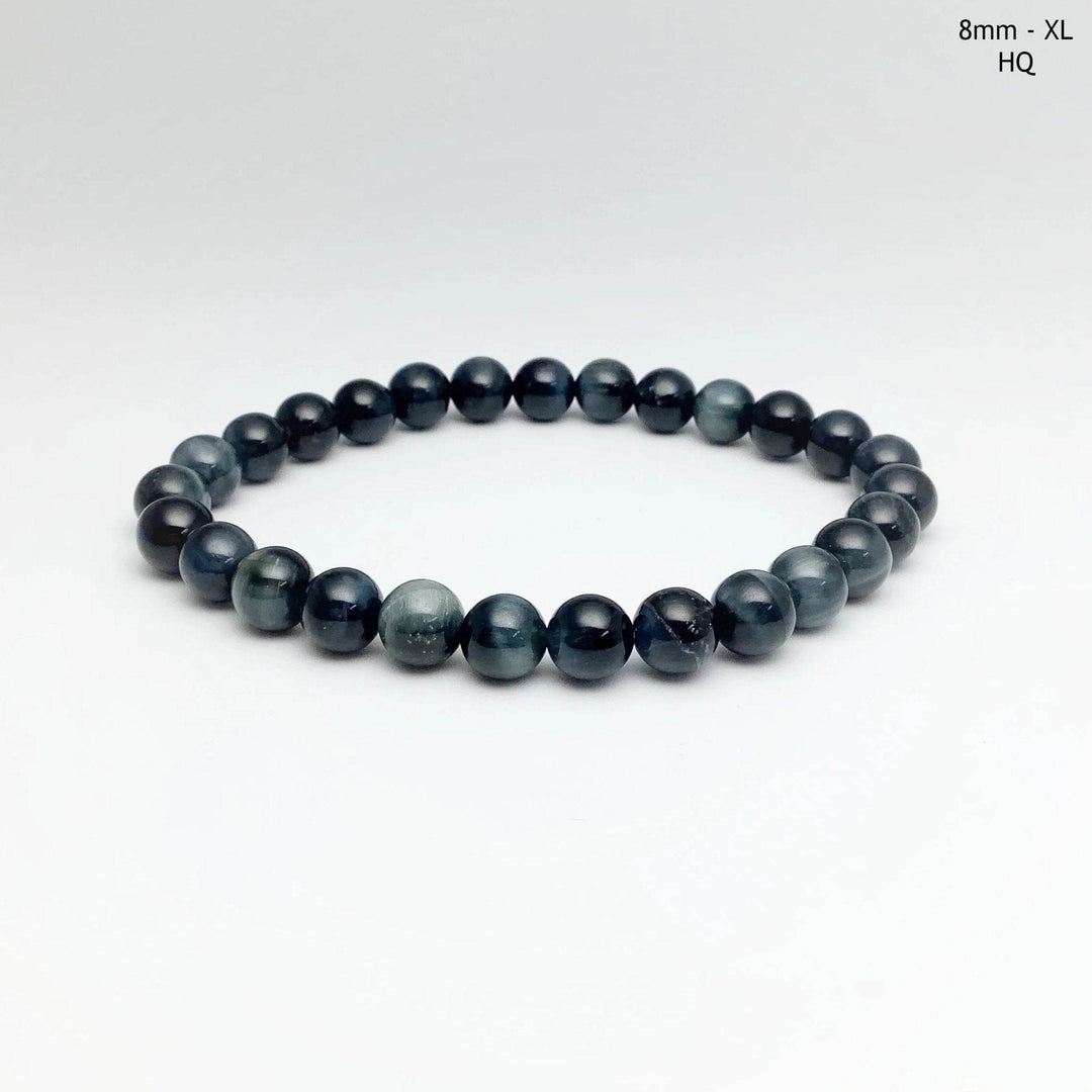 Blue Tiger Eye Beaded Bracelet-Rocks and Gems Canada