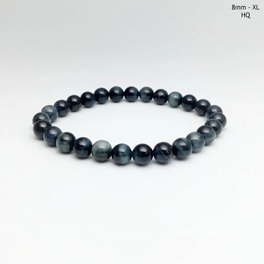 Blue Tiger Eye Beaded Bracelet-Rocks and Gems Canada
