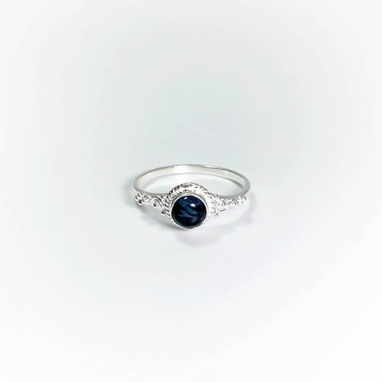 Blue Tiger Eye Ring-Rocks and Gems Canada