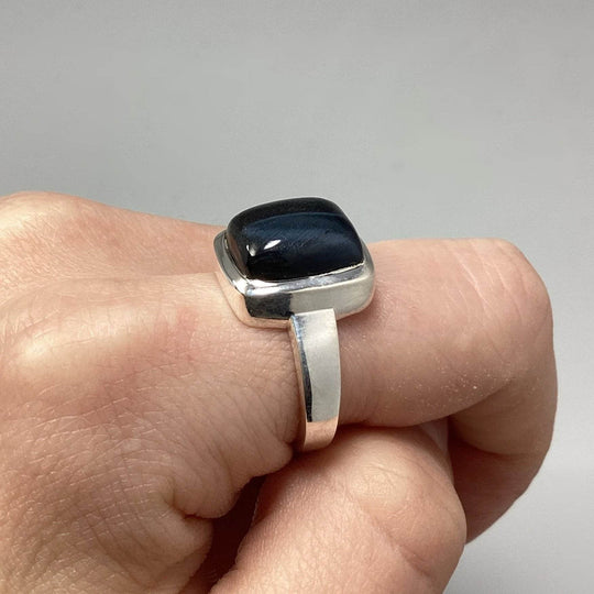 Blue Tiger Eye Ring-Rocks and Gems Canada