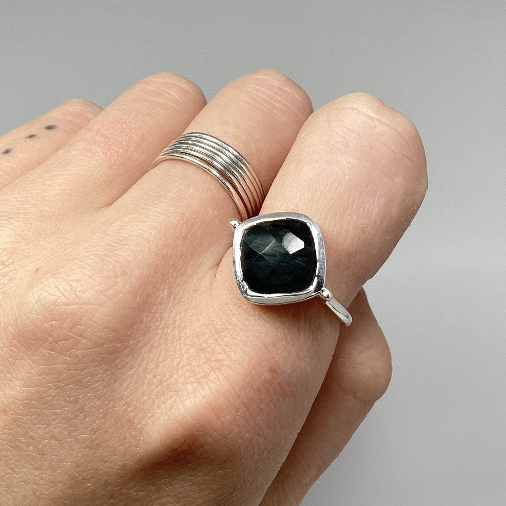 Blue Tiger Eye Ring-Rocks and Gems Canada