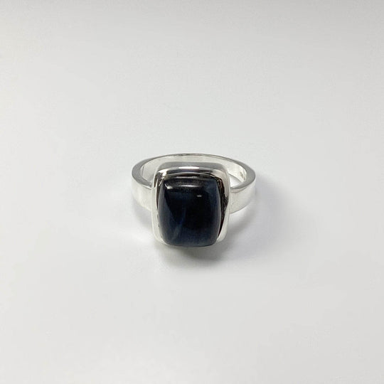 Blue Tiger Eye Ring-Rocks and Gems Canada