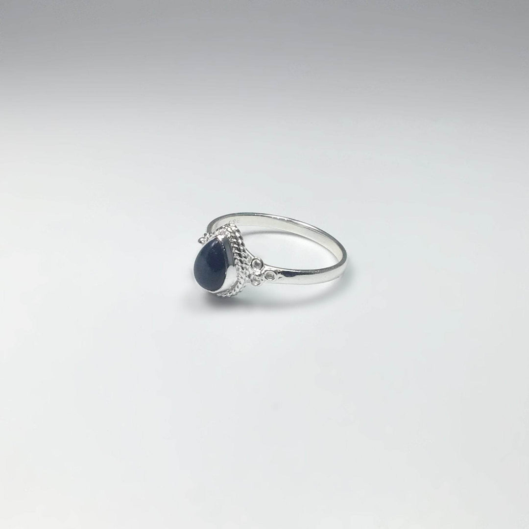 Blue Tiger Eye Ring-Rocks and Gems Canada