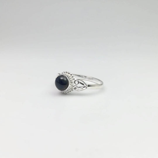 Blue Tiger Eye Ring-Rocks and Gems Canada