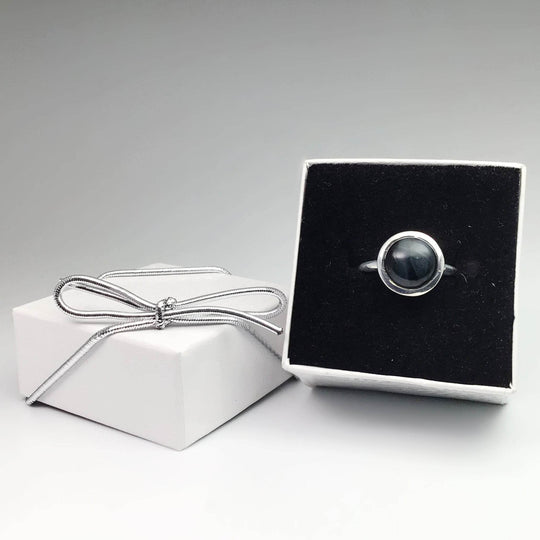 Blue Tiger Eye Ring-Rocks and Gems Canada