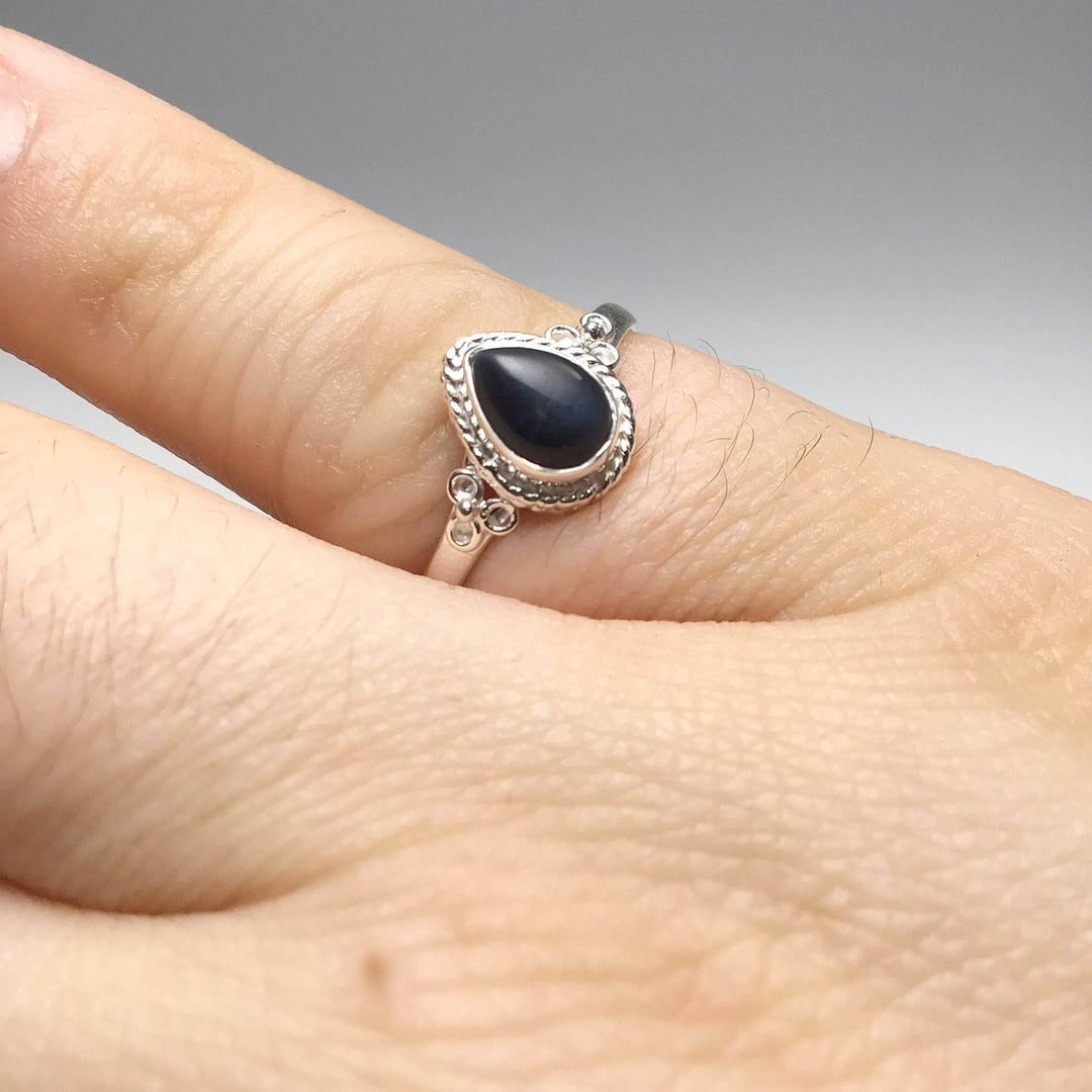 Blue Tiger Eye Ring-Rocks and Gems Canada