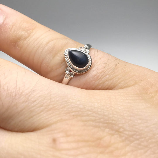 Blue Tiger Eye Ring-Rocks and Gems Canada