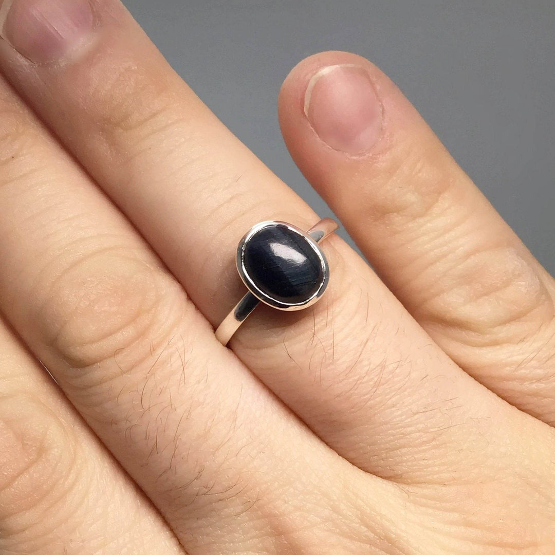 Blue Tiger Eye Ring-Rocks and Gems Canada