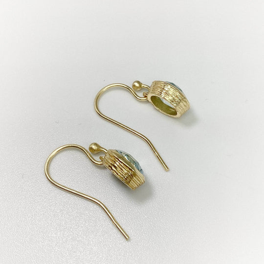 Blue Topaz Dangle Earrings-Rocks and Gems Canada