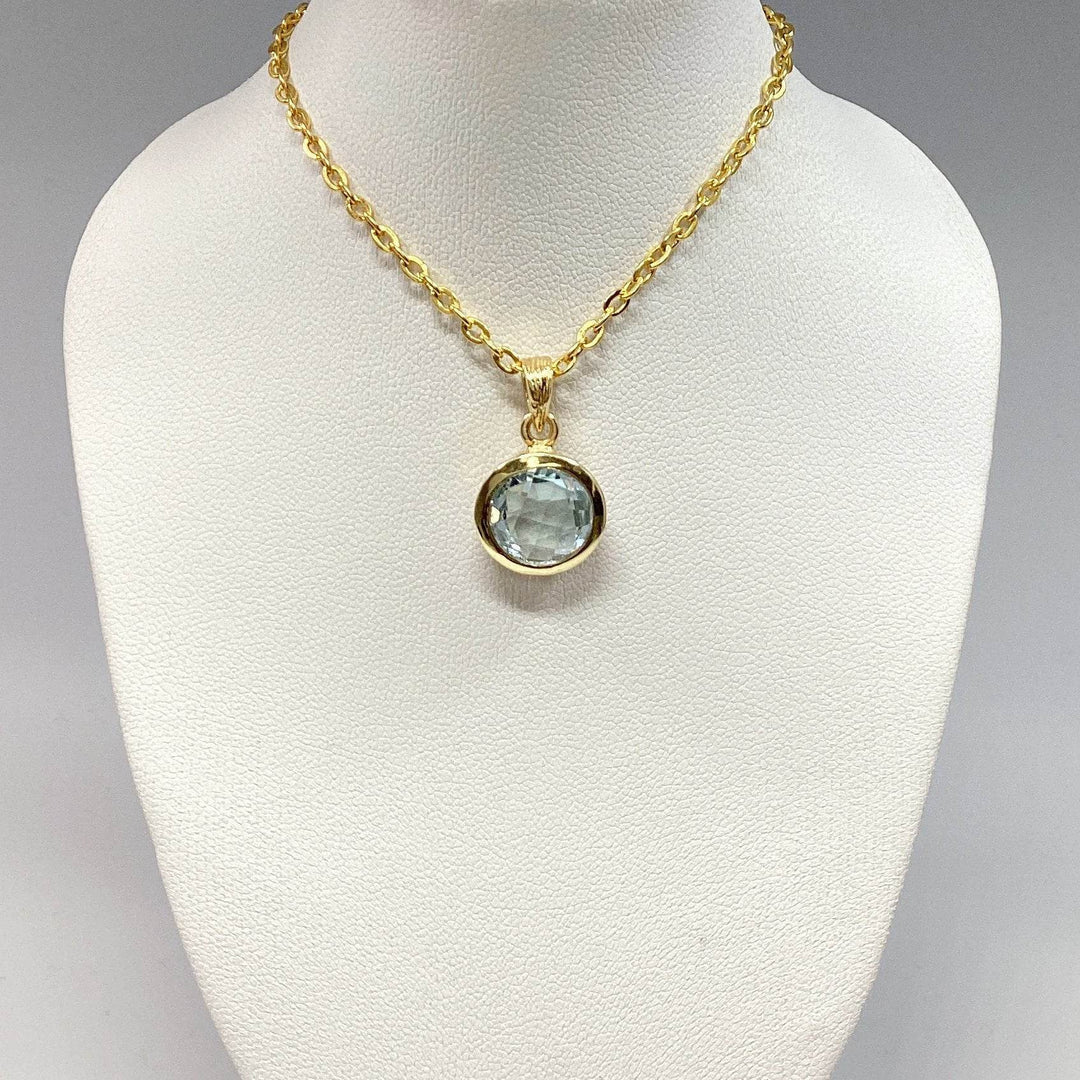 Blue Topaz Pendant-Rocks and Gems Canada