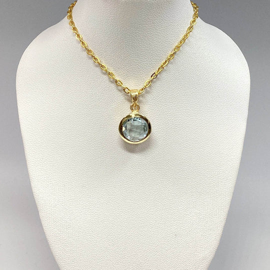 Blue Topaz Pendant-Rocks and Gems Canada