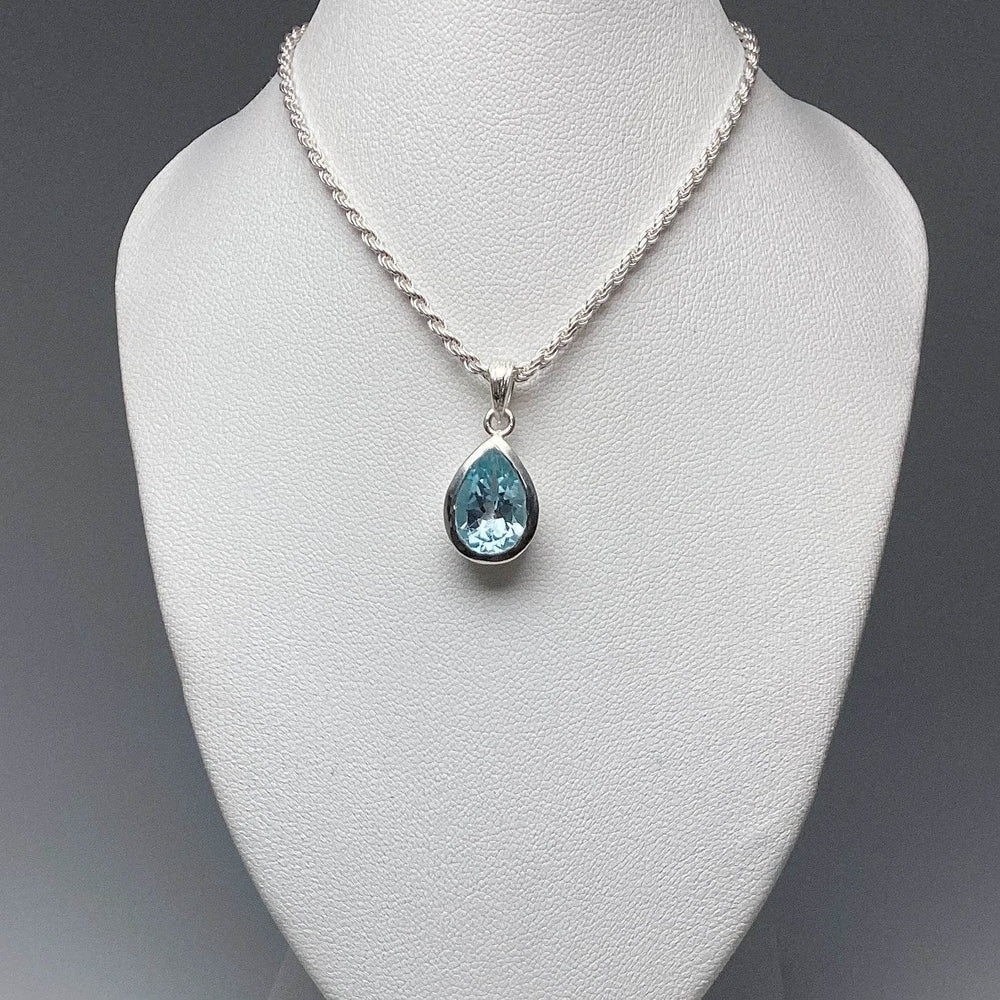 Blue Topaz Pendant-Rocks and Gems Canada