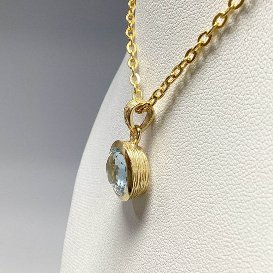 Blue Topaz Pendant-Rocks and Gems Canada