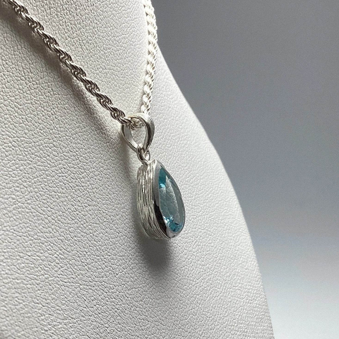 Blue Topaz Pendant-Rocks and Gems Canada