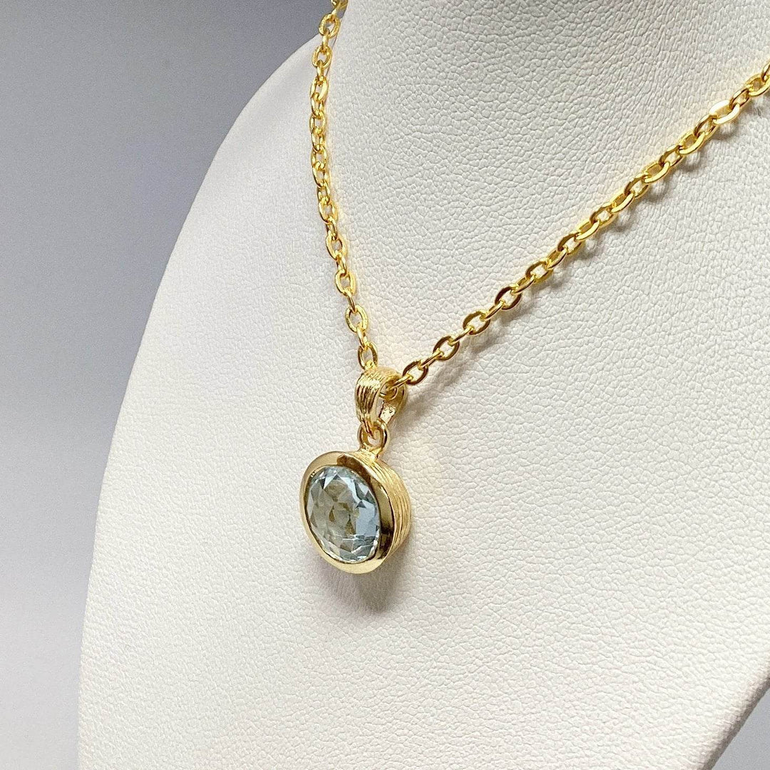 Blue Topaz Pendant-Rocks and Gems Canada