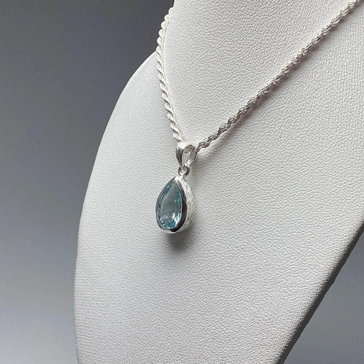 Blue Topaz Pendant-Rocks and Gems Canada