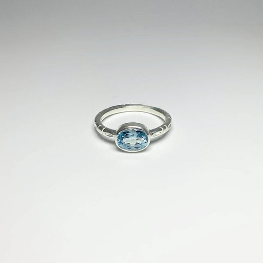 Blue Topaz Ring-Rocks and Gems Canada