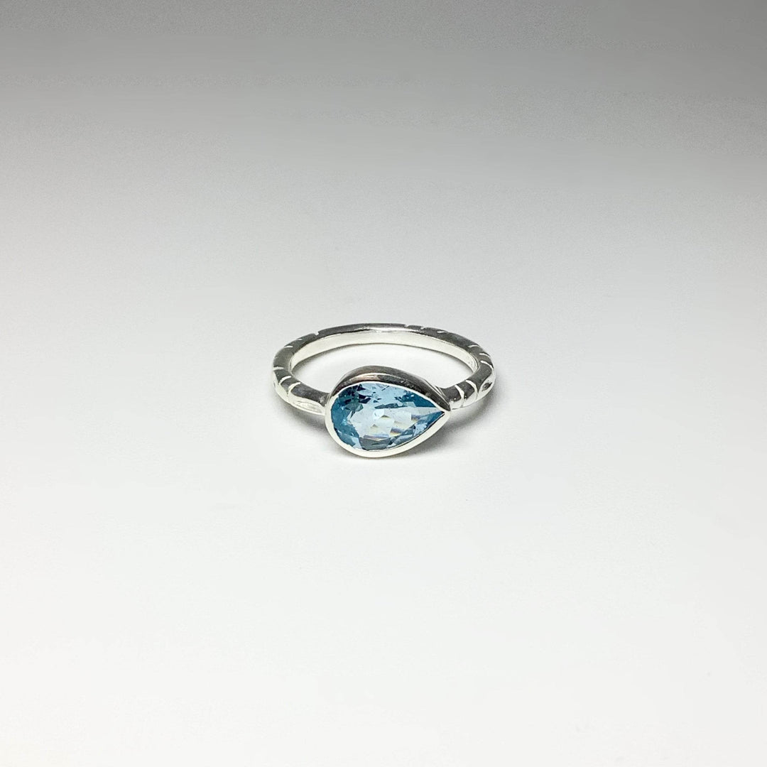 Blue Topaz Ring-Rocks and Gems Canada