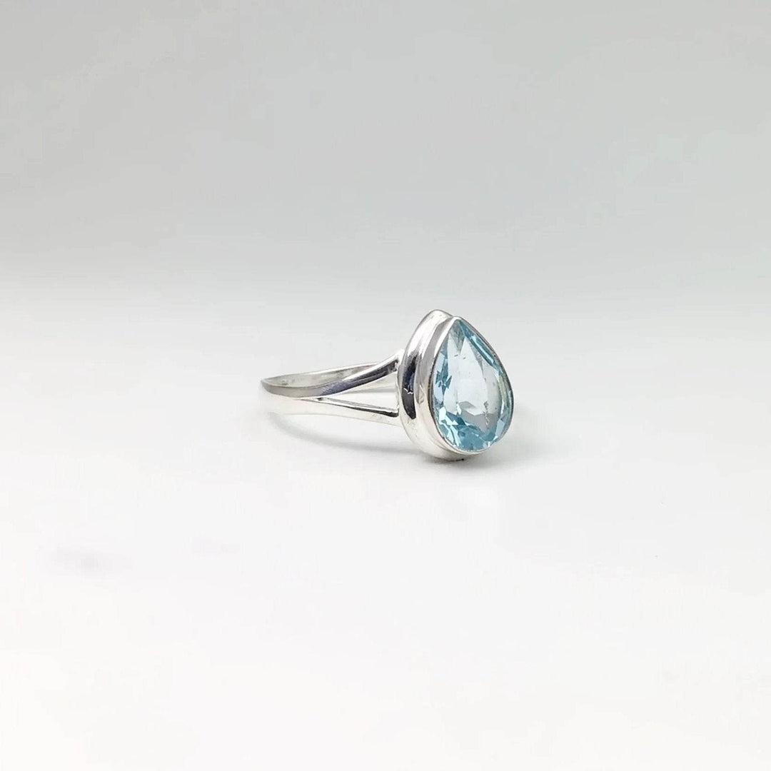 Blue Topaz Ring-Rocks and Gems Canada