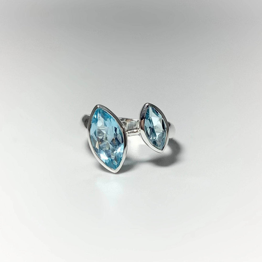 Blue Topaz Ring-Rocks and Gems Canada