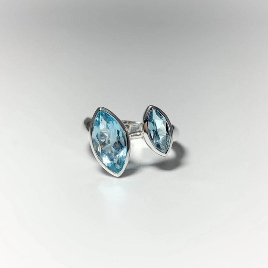 Blue Topaz Ring-Rocks and Gems Canada