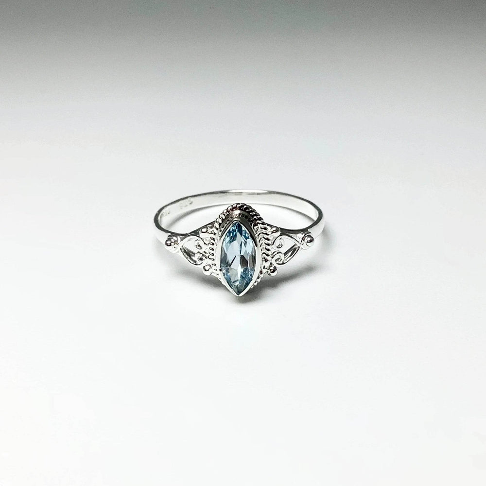 Blue Topaz Ring-Rocks and Gems Canada