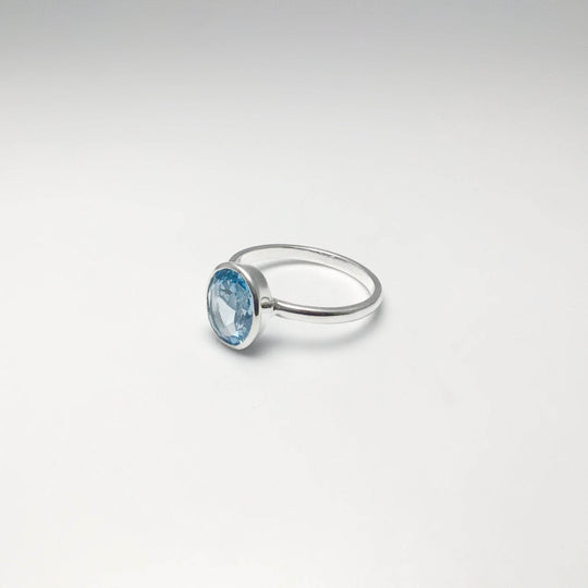 Blue Topaz Ring-Rocks and Gems Canada